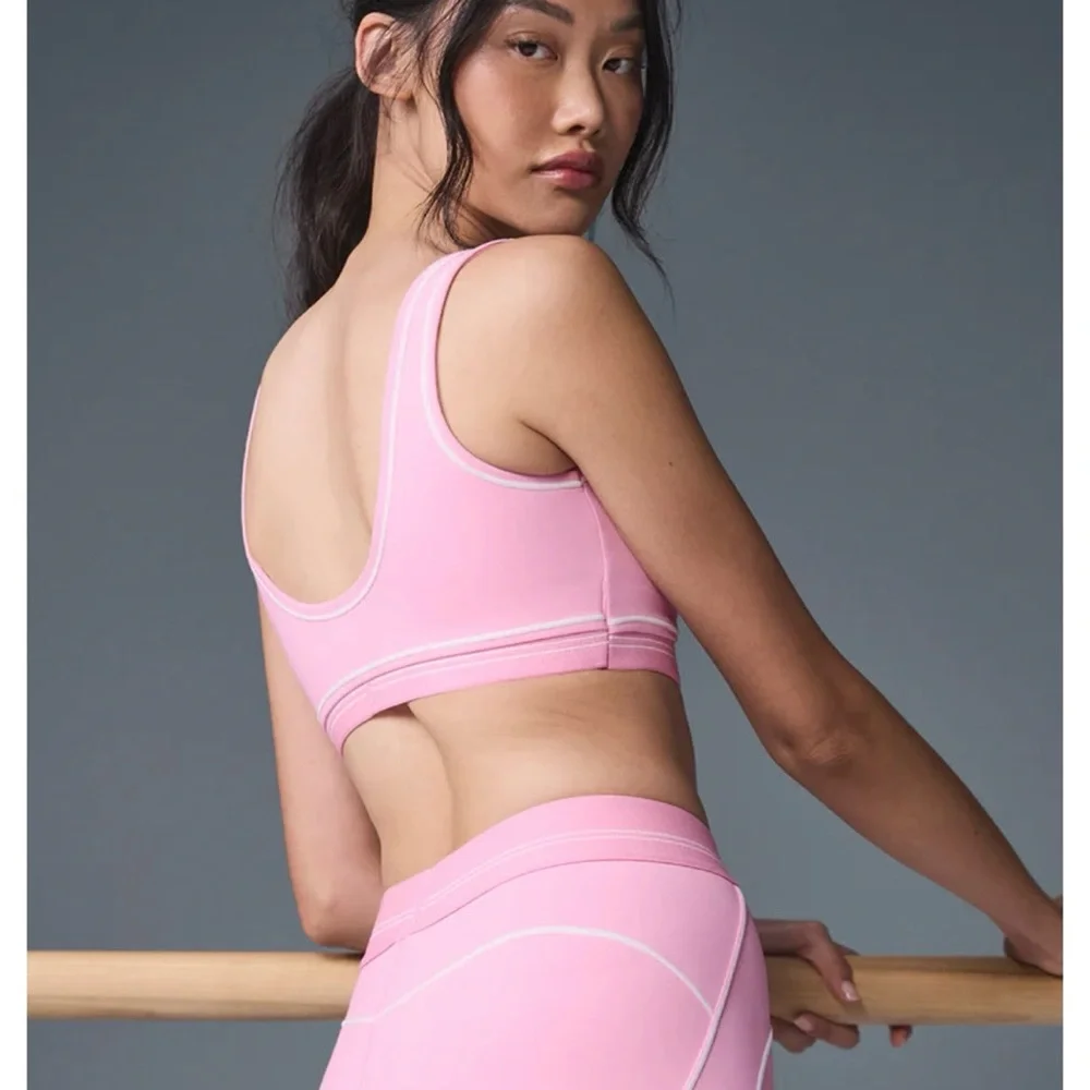 ALO Yoga Pink Sports Bra - Picture 2 of 5